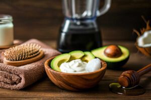 Mehr über den Artikel erfahren Avocado Kokosöl Haarmaske